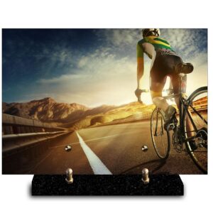 Plaque rectangle Cycliste (21cmx29cm) Modèle taille Moyenne