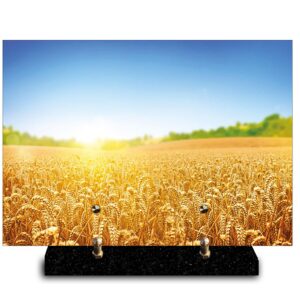 Plaque rectangle « Nature » – Champ de blé (21cm×29cm) Modèle de taille Moyenne