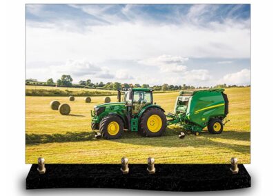plaque rectangle tracteur agriculteur (24cm×34cm) modèle de grande taille