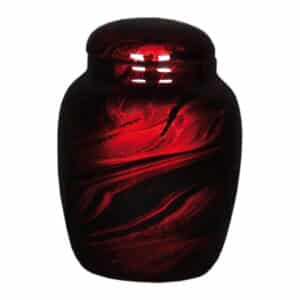 urne funéraire en résine Éclat rouge